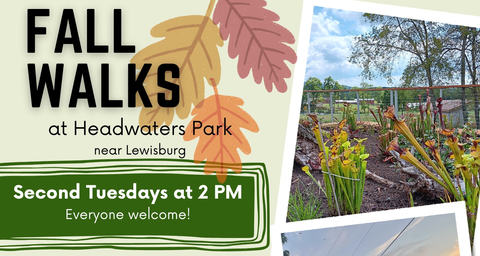 Fall programs at Headwaters Park Appalachian Headwaters